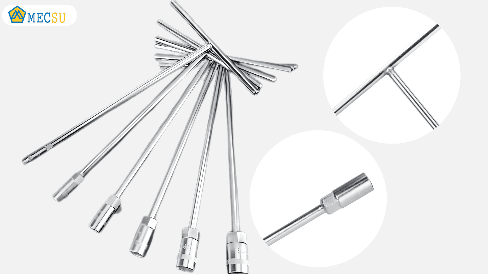 Các chi tiết cấu tạo chính của một chiếc cờ lê chữ T tiêu chuẩn